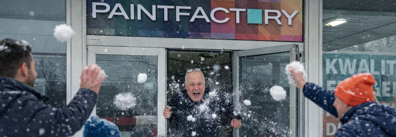 Winterpret bij Paintfactorty