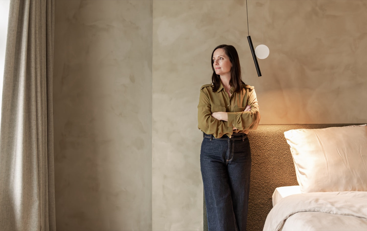 Kalkverf in de slaapkamer