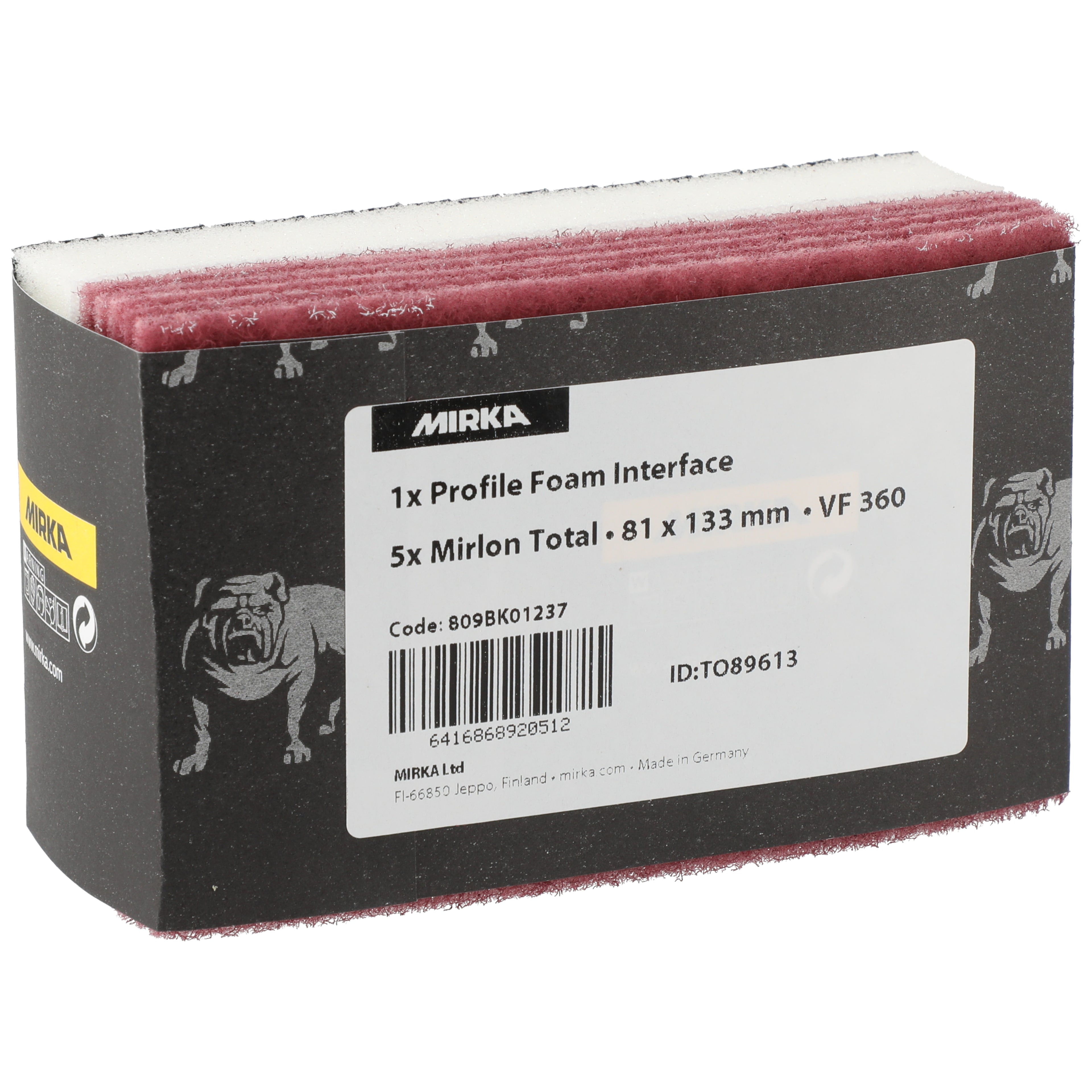 MIRKA - Profile Foam Interface Display 81x133x25mm 10/Pack