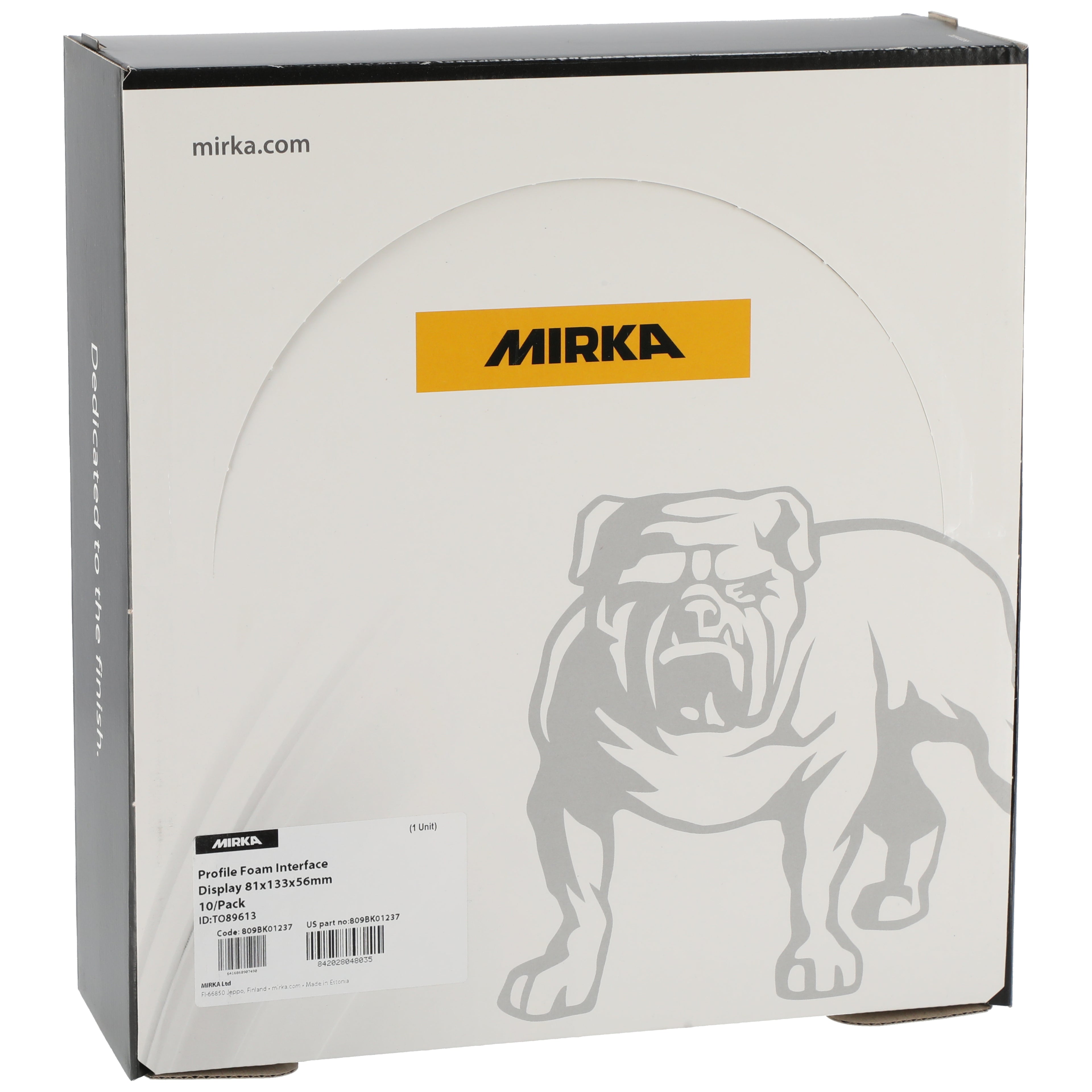 MIRKA - Profile Foam Interface Display 81x133x25mm 10/Pack