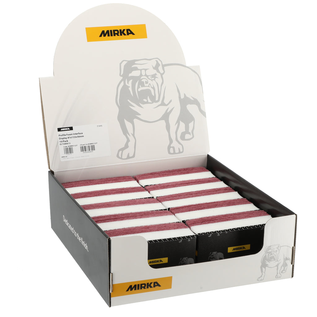 MIRKA - Profile Foam Interface Display 81x133x25mm 10/Pack