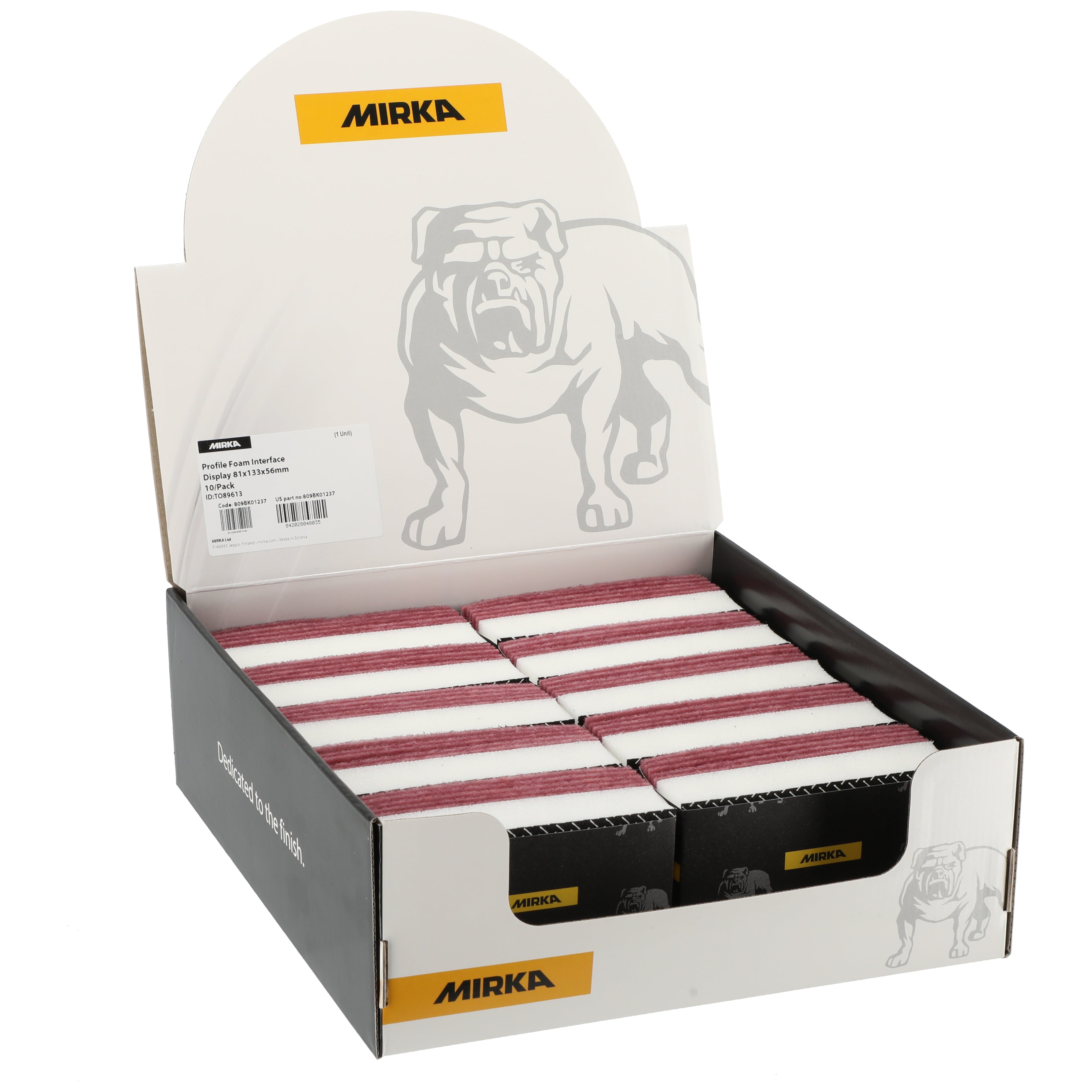 MIRKA - Profile Foam Interface Display 81x133x25mm 10/Pack