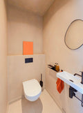 Bruut in het toilet