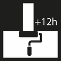 Icoon overschilderbaar na 12 uur