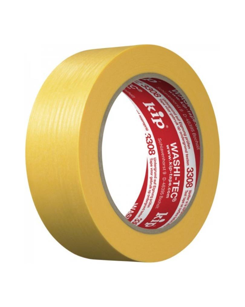 Kip 3308 36 Fine line afpakband geel 36mmx50m