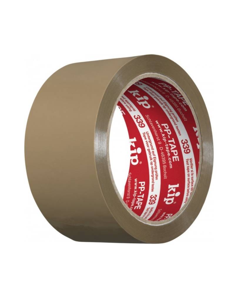 Kip verpakkingstape bruin 50mm x66m