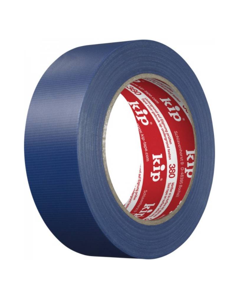 Kip textiel fineline afplakband blauw 38mmx50m
