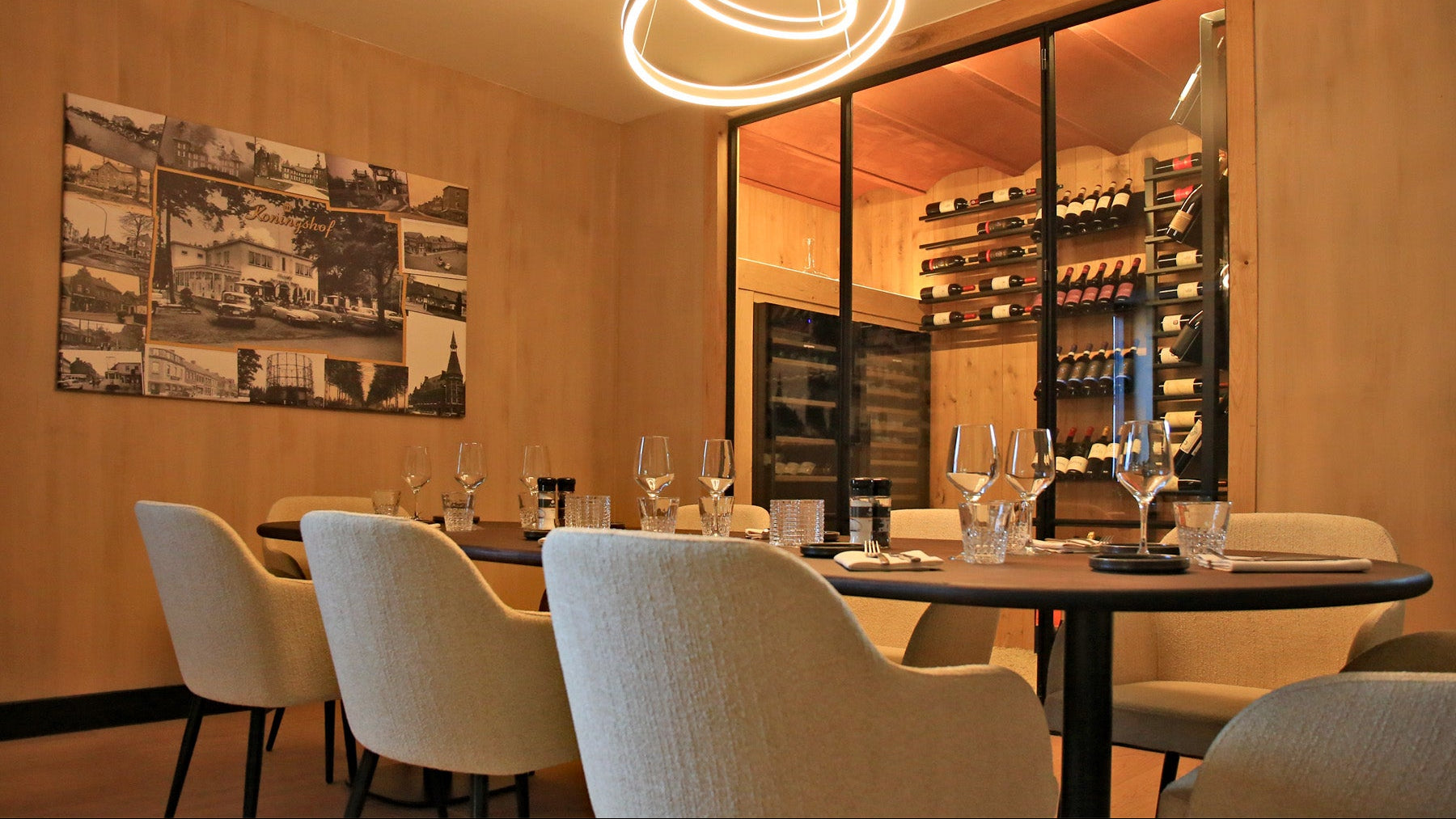Gezellig restaurant geschilderd met Kalkverf