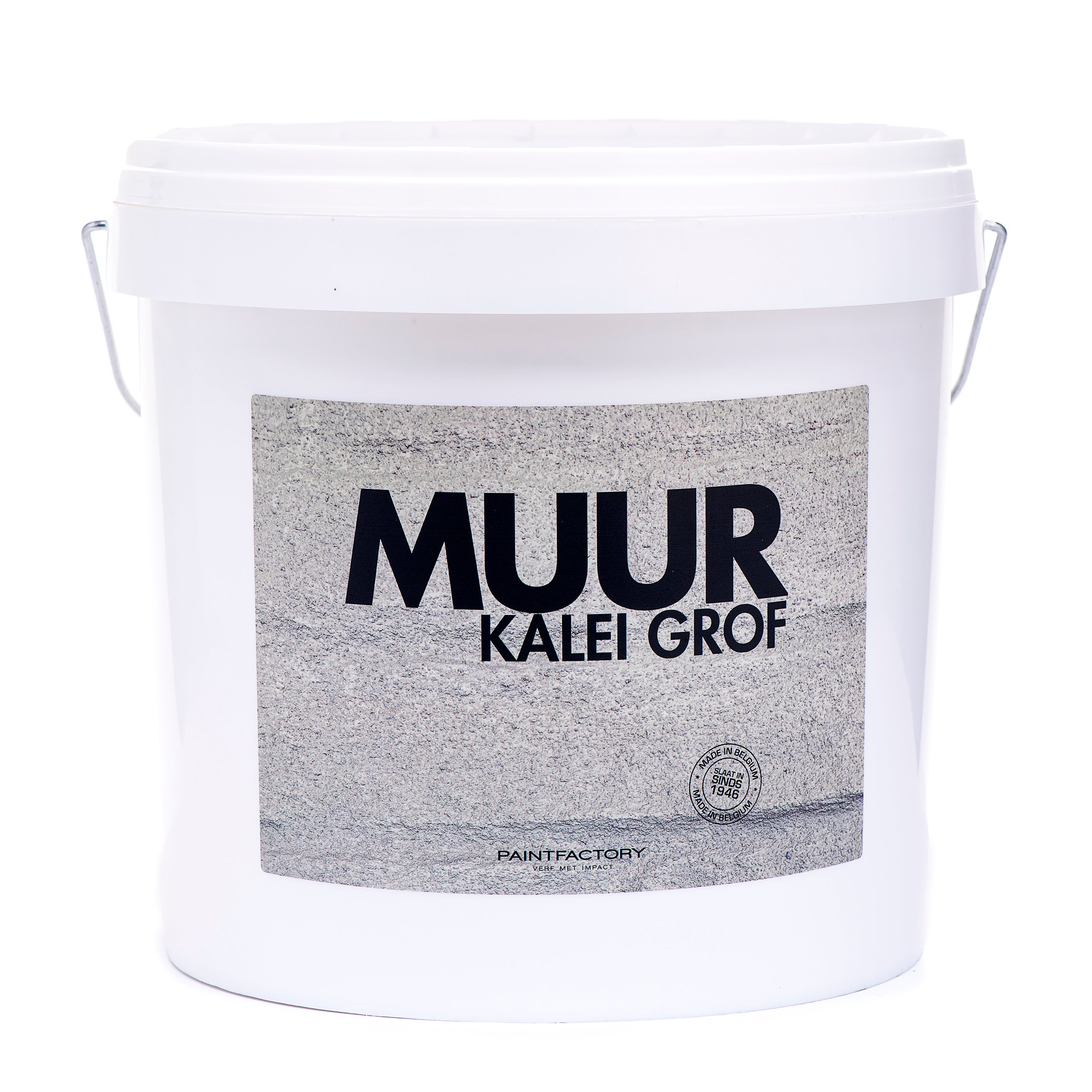 Muur buiten kalei grof