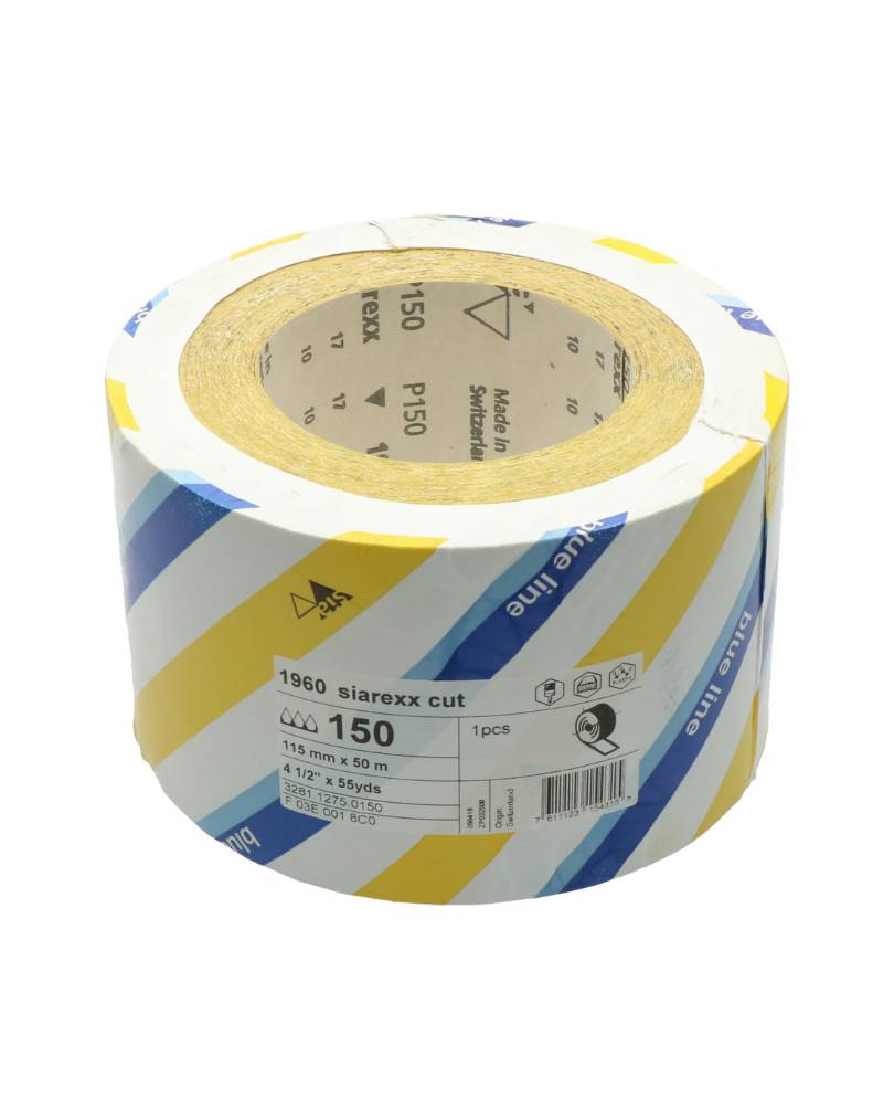 Schuurpapier droog siarexx rol 115mmx50m p150