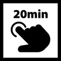 Icoon stofdroog na 20min