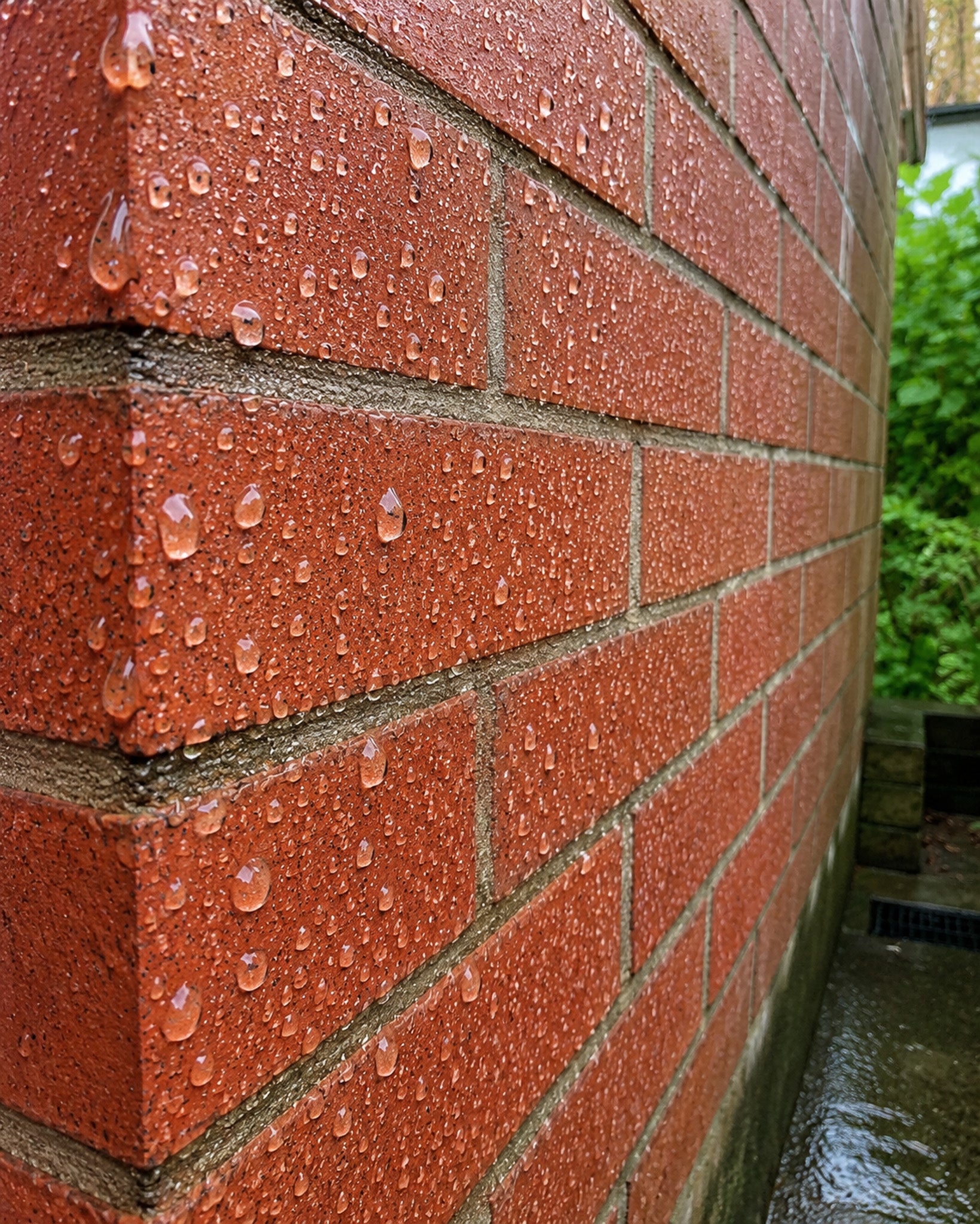 Vocht Silicone creme op de buitenmuur